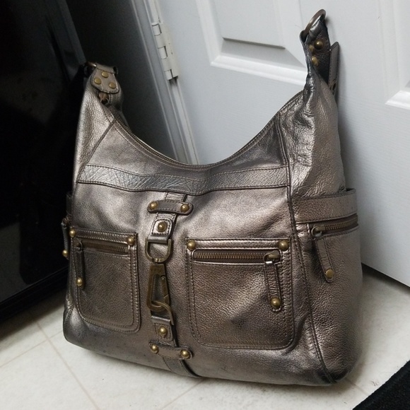 Authentic RAFE Large Leather Bag Metallic Bronze - Picture 2 of 8